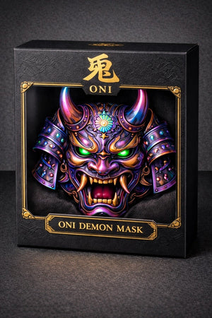 2026 Shaped Oni Mask Colorized 5oz AVDP .999 Shaped Copper - Captain’s Chest Bullion