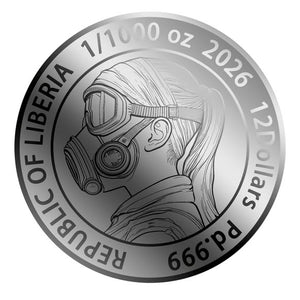 2026 The Residue 1/1000 oz .999 Palladium Coin in Card - Captain’s Chest Bullion