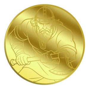 2026 Viking 1/1000 oz .9999 Gold Coin in Card - Captain’s Chest Bullion