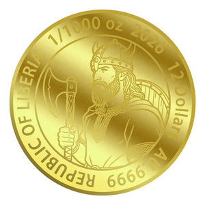 2026 Viking 1/1000 oz .9999 Gold Coin in Card - Captain’s Chest Bullion