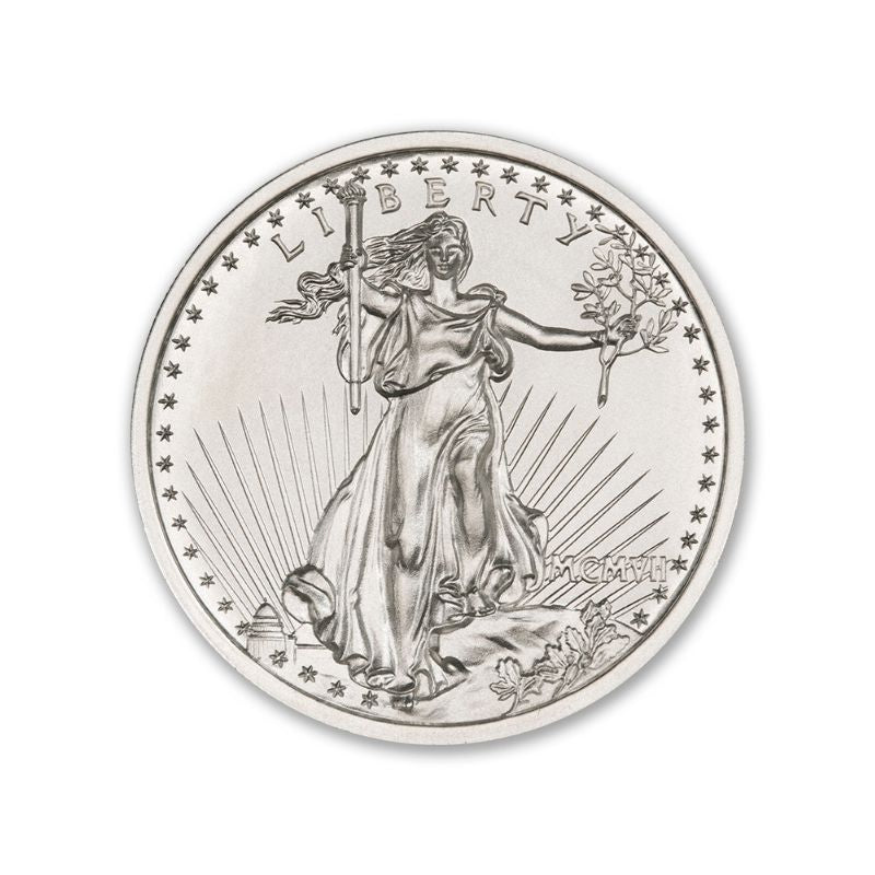 20usd Saint gaudens  High Relief  2 Troy Ounce 39mm .9999 Fine Silver