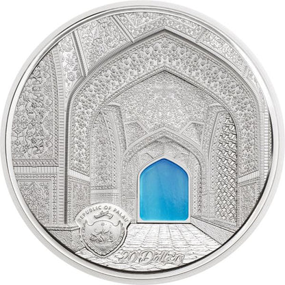 Palau 2020 20$ - Tiffany Art Isfahan - 3 Oz Proof Silver Coin