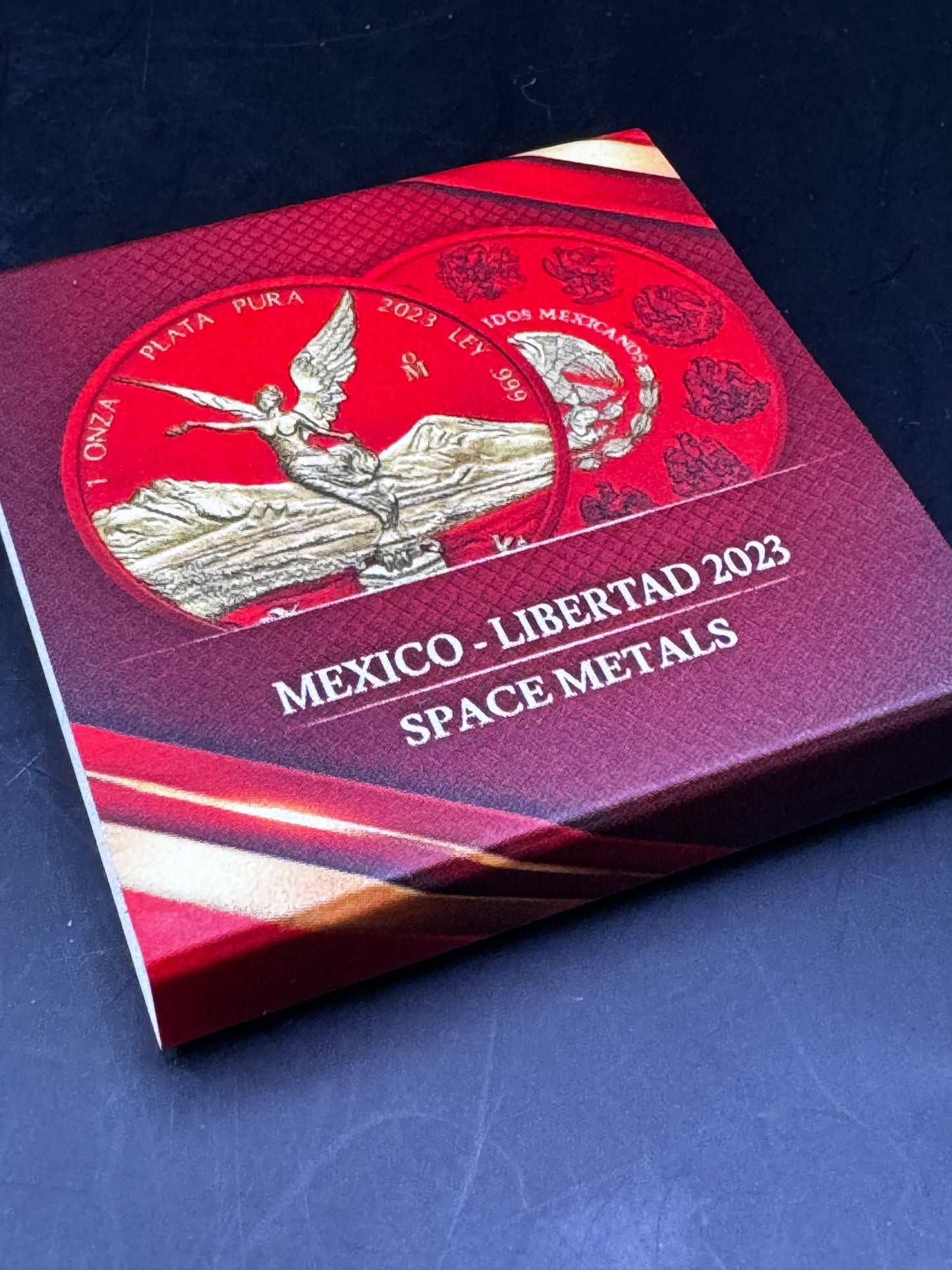 2023 Mexico Libertad .999 1oz Color Space Metals Space Red