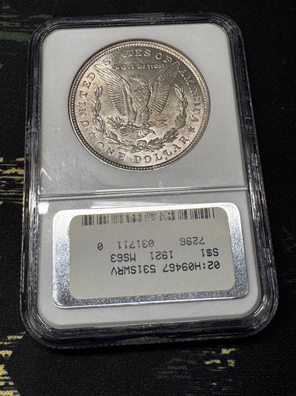 1921 NGC MS63 NGC Morgan S Mint Morgan Silver Dollar