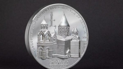 Armenia 2020 30100 Dram  Holy Etchmiadzin Cathedral 1 kg Silver Coin