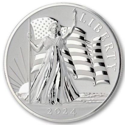2024 $2 1oz Silver Susan Taylor Light of Liberty Enhanced Reverse Proof*