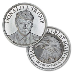 TRUMP CAMPAIGN – 2 TROY OUNCE – 50MM – LIMITED MINTAGE: 5,000