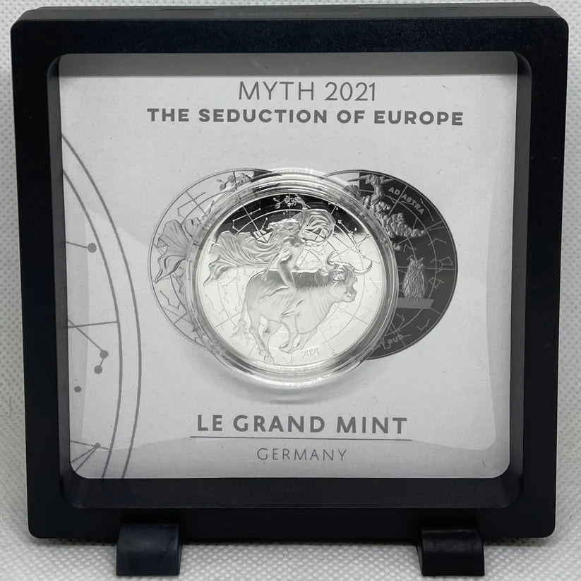 MYTH 2021 | The Seduction of Europe 1 Oz 9999 Silver | High relief proof