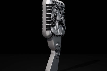 2025 Jazz Microphone 2oz .999 Silver Antiqued Coin