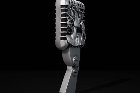 2025 Jazz Microphone 2oz .999 Silver Antiqued Coin