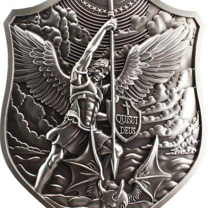 Komsco St. Michael Shield 1/2ozt .999 Fine Silver Stackable Silver