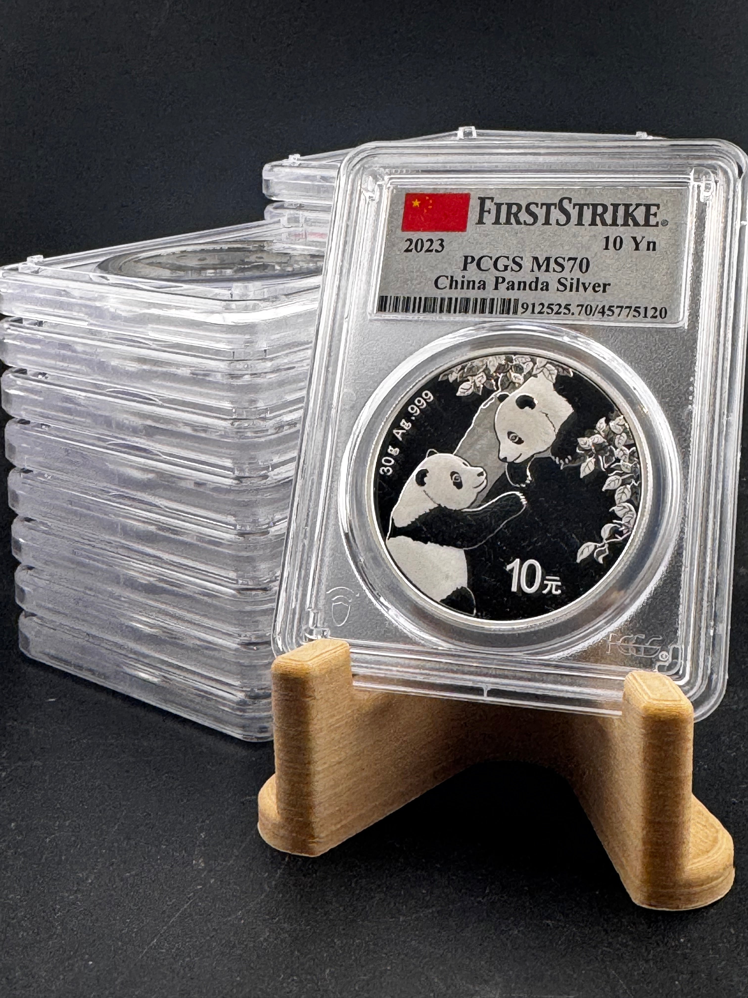2023 PCGS MS-70 China Panda 30 gram .9999 Silver Coin