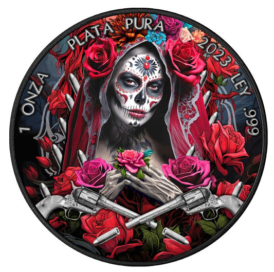 2023 Mexico Libertad Santa Muerte Edition 1 oz Silver Coin