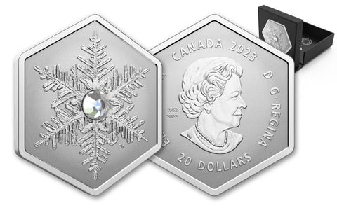 2023 Canada $20 32.4 gram Silver Snowflake w/Crystal Reverse Proof