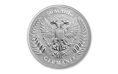 2024 Germania Mint Lady Germania 10 oz Silver BU Coin In Blister Pack Minted 500