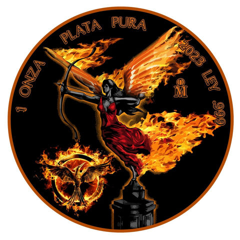 2023 Libertad 1oz .999 Colorized Girl On Fire