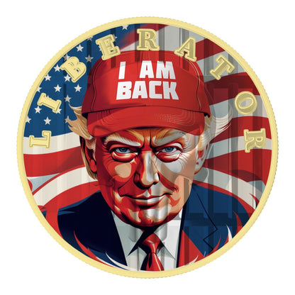 2022 Liberator Donald Trump “I’m Back” .999 Silver Liberator Coin