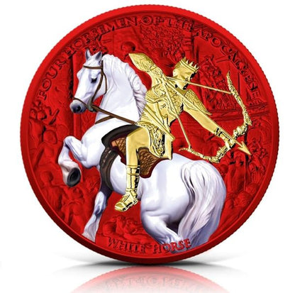 2023 Four Horsemen of Apocalypse - White Horse Space Edition 1oz with blister pack & COA p/s