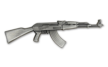 2024 Chad 10,000 Francs 2oz .999 Silver AK-47 Rifle Antiqued Coin