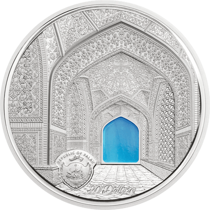 Tiffany Art Isfahan Proof | Palau 20 Dollars 3 Oz 999 Silver Final Edition 2020