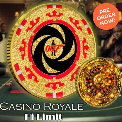 2023 Tuvalu Colorized Casino Royale Hi Limit .999 Silver 1oz Coin Presale