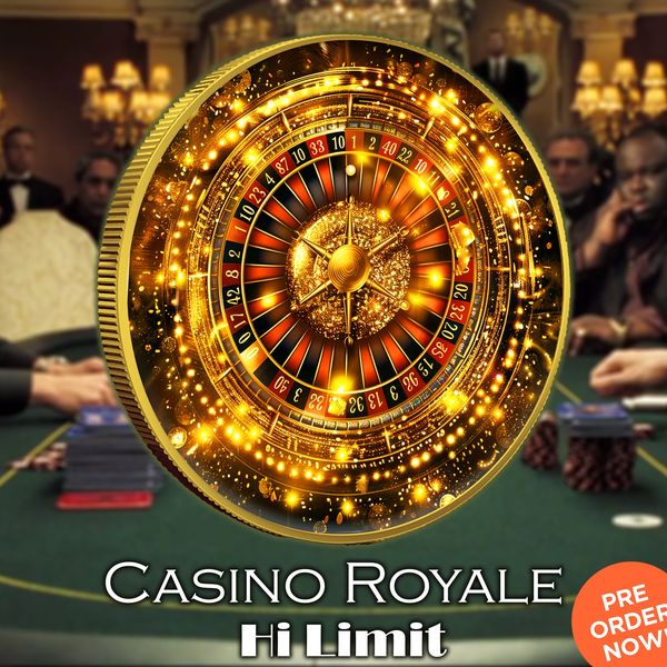 2023 Tuvalu Colorized Casino Royale Hi Limit .999 Silver 1oz Coin Presale