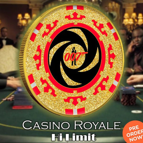 2023 Tuvalu Colorized Casino Royale Hi Limit .999 Silver 1oz Coin Presale