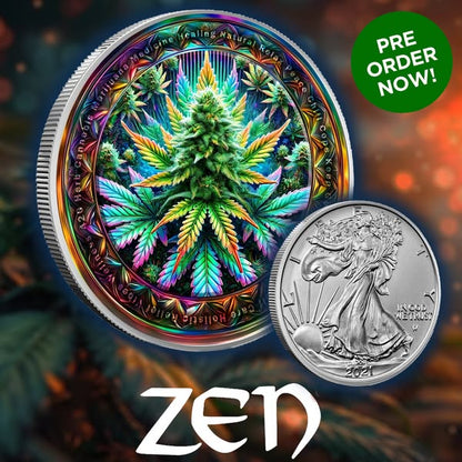 2024 Silver Eagle "ZEN" 1oz .999 Colorized Silver Coin