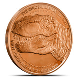 5-1oz T-Rex Lost World Collection Copper Rounds