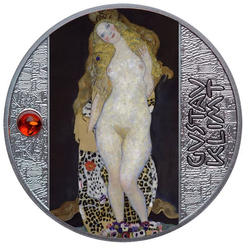 2025 17.5 Gram Gustav Klimt Adam and Eve .999 Silver Coin