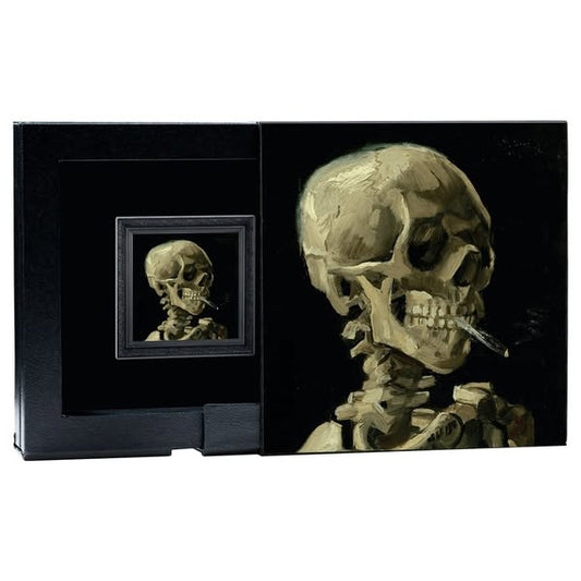 2025 Cameroon 1 oz Van Gogh Skull of Skeleton with a Burning Cigarette