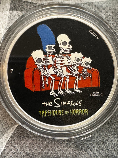 Australia 1oz .999 Silver The Simpsons Treehouse of Horror