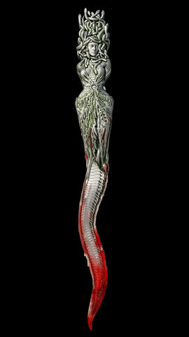 2025 Cameroon Antique Medusa Dagger 2 oz .999 Silver Coin