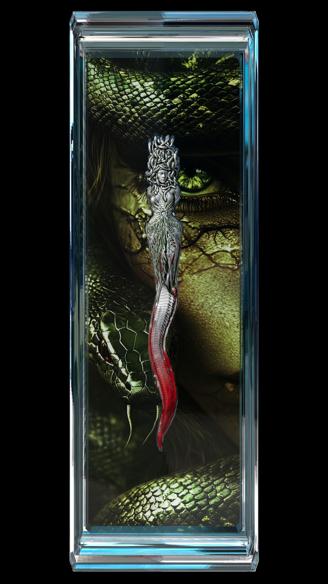 2025 Cameroon Antique Medusa Dagger 2 oz .999 Silver Coin