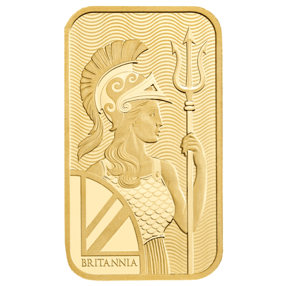 50 gram The Royal Mint Britannia 9999 Gold Bar (In Assay)