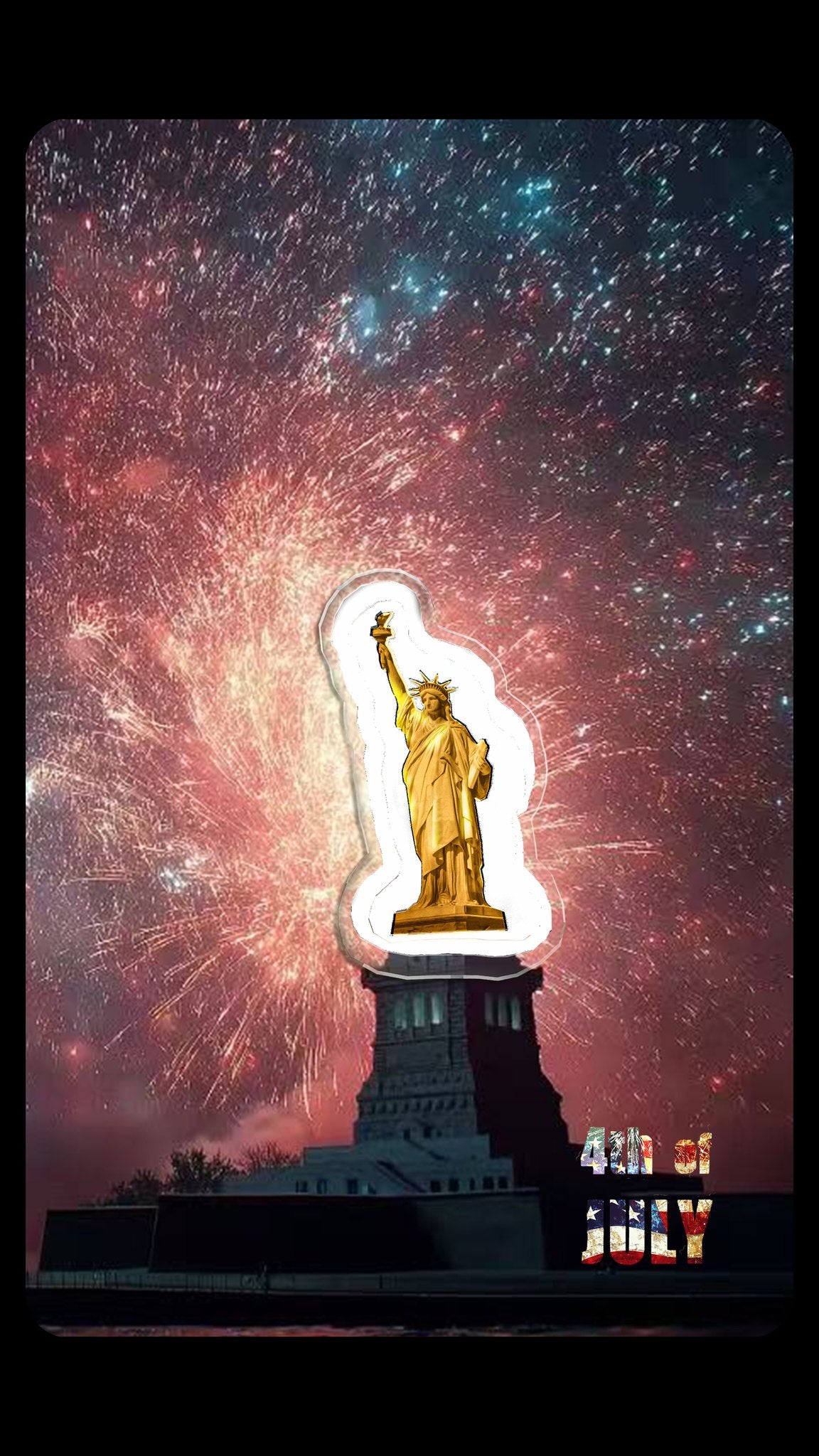 2025 Niue 4th of July Statue of Liberty Shaped 1/1000 oz .9999 Gold Coin in Card