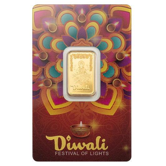 2025 Pamp Diwali Lakshmi & Rangoli 5 gram .9999 Gold