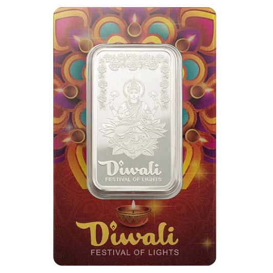 2025 Pamp Diwali Lakshmi & Rangoli 1oz .999 Silver in Assay