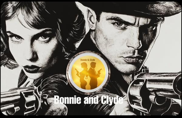 2025 Niue Bonnie and Clyde 1/1000 oz .9999 Gold Coin in Card