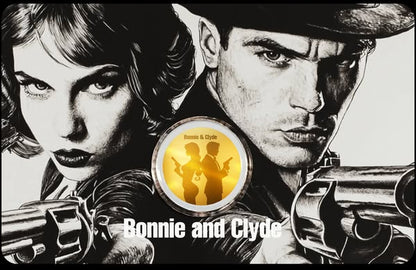 2025 Niue Bonnie and Clyde 1/1000 oz .9999 Gold Coin in Card