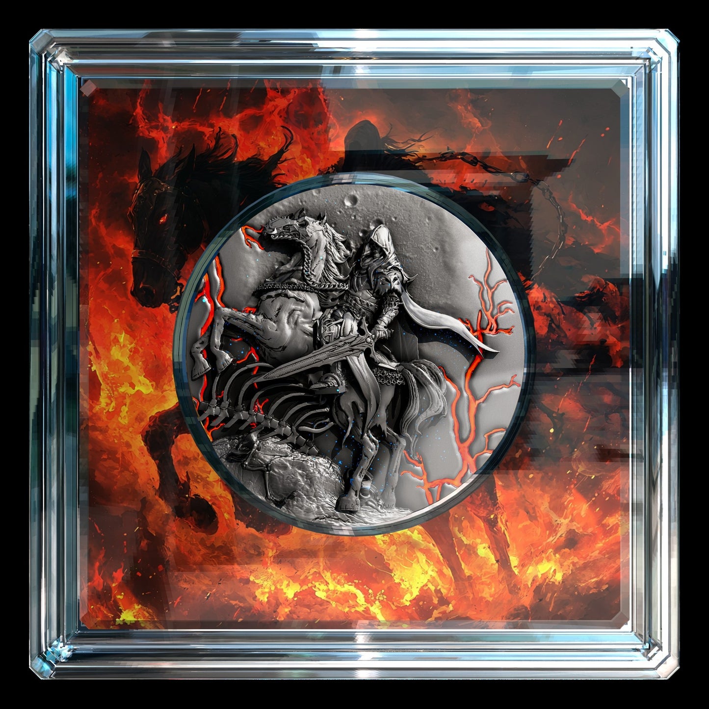 2025 Cameroon Four Horsemen Death 2 oz Antique Silver Coin