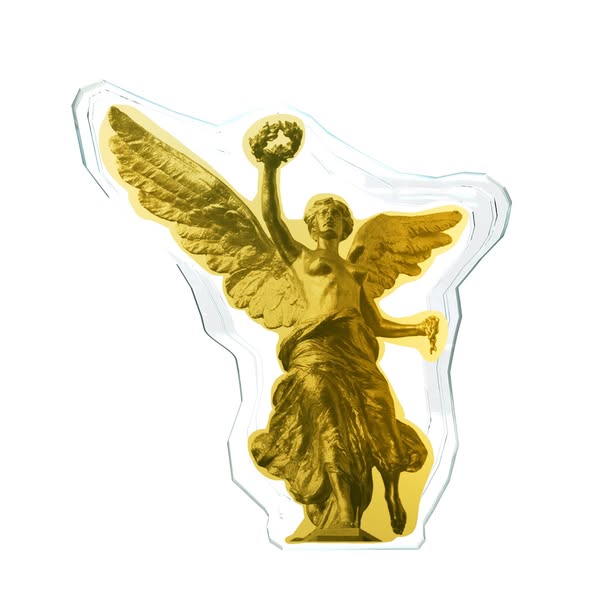 2025 Niue Angel of Independence Shaped 1/1000 oz .9999 Gold Coin in Card
