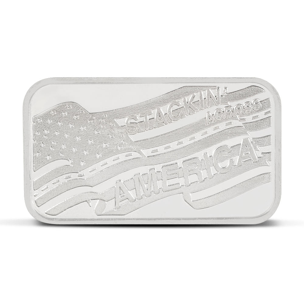 North Dakota License Plate .999 Fine Silver Bar 1oz