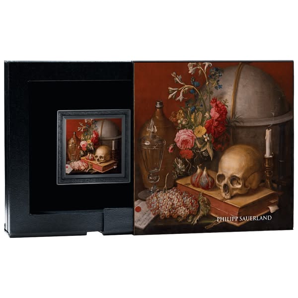 2025 Cameroon .999 1 oz Philipp Sauerland Vanitas Black Proof Coin