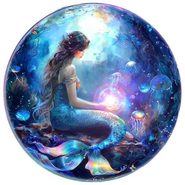 2026 Liberia Whispers of the Deep Mermaid 1 oz .999 silver Coin