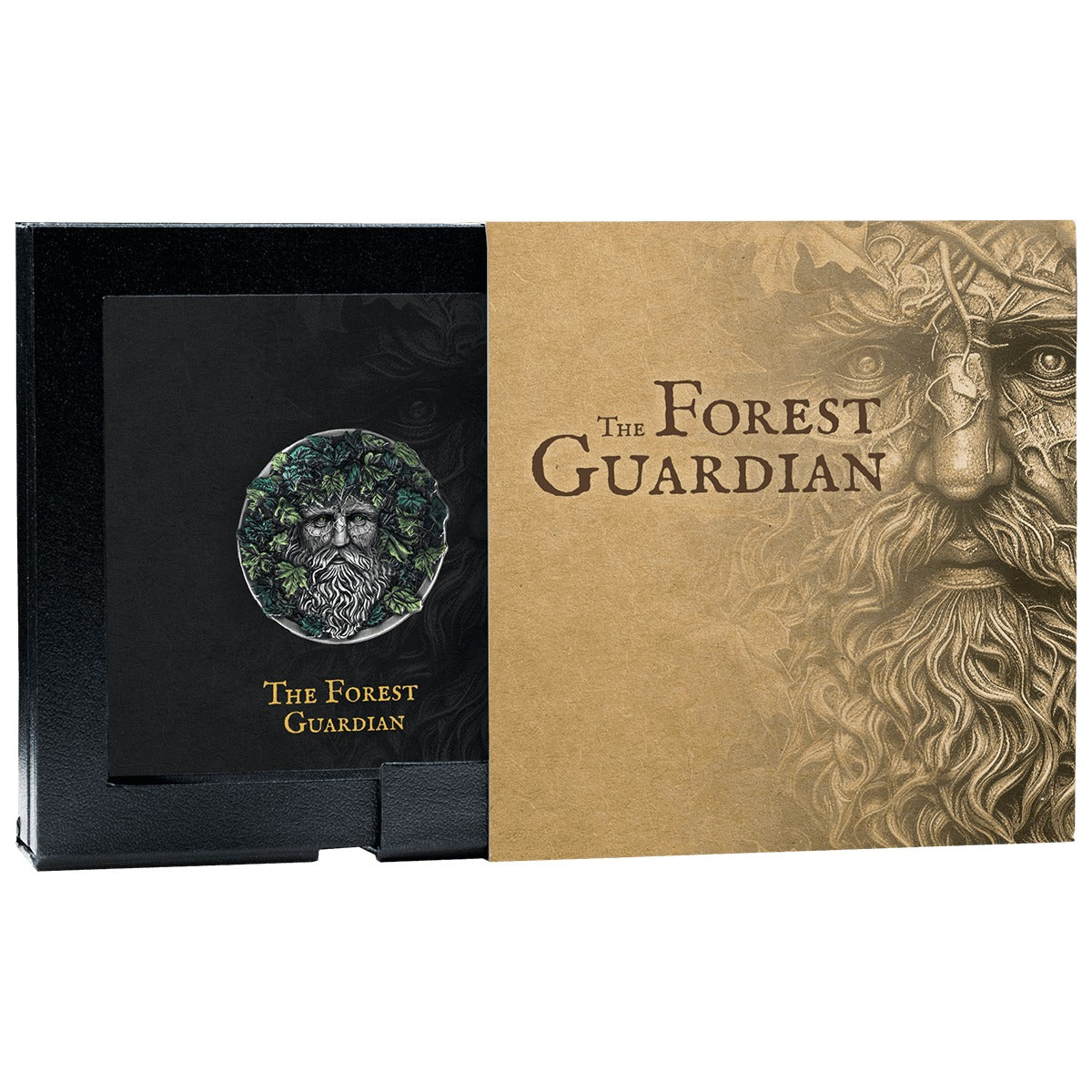 2025 Nuie 2oz Antique and Colorized The Forest Guardian .999 Silver Coin