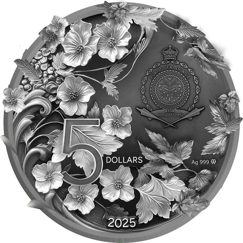 2025 Nuie 2oz Antique and Colorized The Forest Guardian .999 Silver Coin