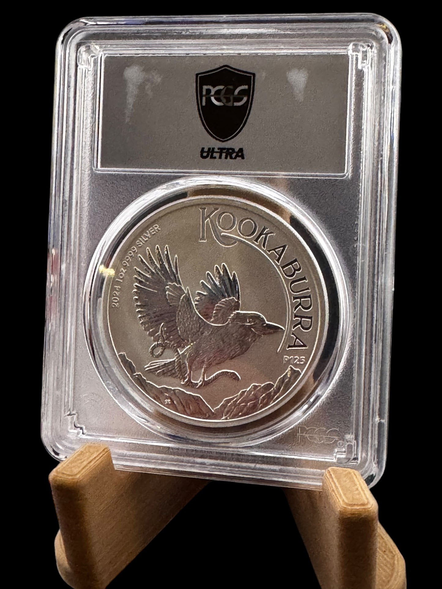 2024 P-125 PCGS MS70 Australia Kookaburra 1oz .999 Silver Coin