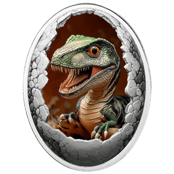 2026 Cameroon 16.81 g Tyrannosaurus Rex .999 Silver Coin