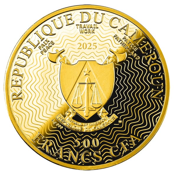 2025 Cameroon 17.5 g Henri Matisse Flowers .999 Silver Coin